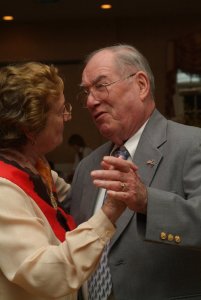 This is how I'll always remember Uncle Bill, dancing with Aunt Cecilia.
